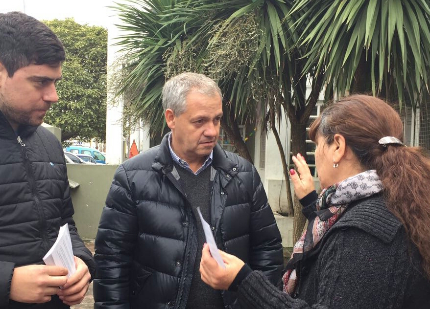 Marcelo Artime en el barrio Los Pinares